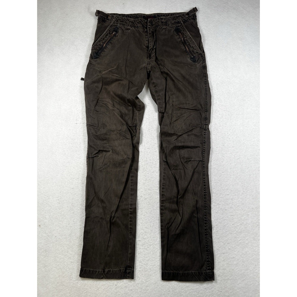 Scotch & Soda Brown Cargo Utility Trousers Y2K Size L | 34
